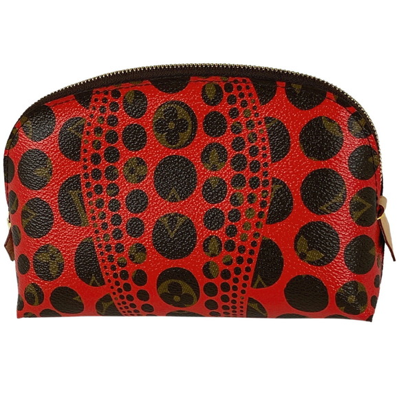 Louis Vuitton Cosmetic Pouch Pumpkin Dot Monogram Rouge - Picture 1 of 6